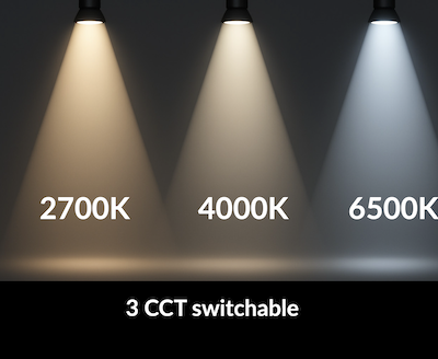 Stromschienenstrahler Potentiometer Dimmung Tunable White 30 Watt